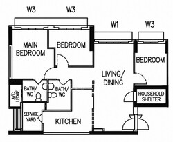 Blk 420C Waterfront II @ Northshore (Punggol), HDB 4 Rooms #605166581